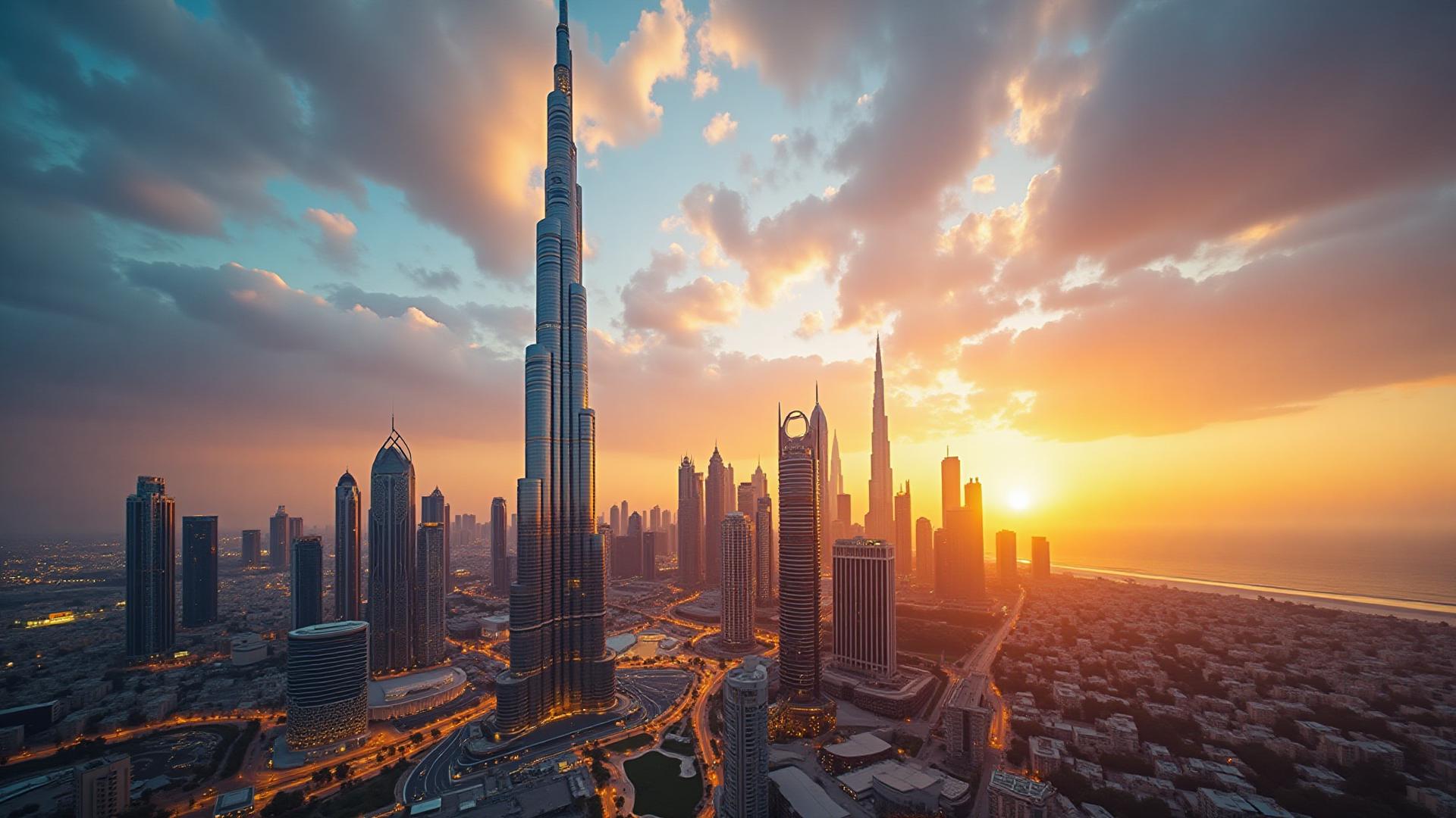 Dubai skyline representing location importance